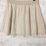 Joe B #118 TAN GAUZE LOOK SKATER MINI SKIRT Photo 7