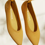 VIVAIA PointedToe Ballet Flats in Mustard Yellow Size 9.5 Photo 0