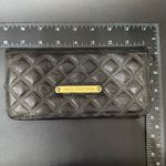 Juicy Couture  Black Shimmer Leather Quilted Bifold Wallet Photo 4