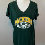 NFL  Team Apparel Green Bay Packers Short Sleeve VNeck TShirt Green Size XL Photo 0