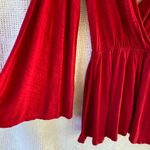 Blue Life ‎ Shorts Romper Red Bell Sleeves Photo 7