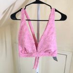 Shade & Shore  NWT Women's Pink Jacquard Bikini Top Size 1X Photo 1