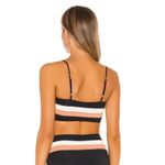 l*space L* Rebel Stripe Bikini Top in Black Size XS NWT Photo 1