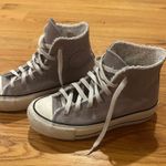 Converse Platform Suede Fluffy Lined High Tops Photo 0