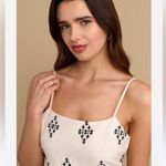 House of Harlow 1960 Cream and Black Patterned Pants Size L Photo 1