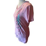 Wrangler  Blues Scoop Neck 100% Cotton Short Sleeve Pink Top Size Medium Photo 6