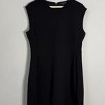 Club Monaco Sculptural Mini Dress Women's 10 Black Minimalist Neutral LBD Career Photo 0