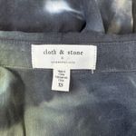 Cloth & Stone  x Anthropologie Green Button Up Tie Dye Button Down Shirt Size XS Photo 3