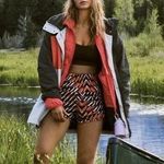 Free People Movement The Way Home Printed Shorts Size Xsmall Black Photo 1