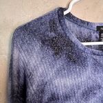 Rue 21  Vintage Funky 1990's Blue Tie Dye Crew Neck Shirt Long Sleeve Size XS Photo 3