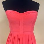 Parker  Bayou Dragon Fruit Coral Strapless Silk Gown Maxi Dress Size S NWT Photo 3