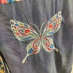 NWOT John Mark Floral Embroidered Long Roll Photo 4