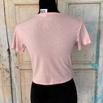 Nickelodeon Rugrats Women Short Sleeve Pink Crop Top Juniors Size Large Photo 2