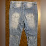 Oak & Poppy Rhinestone Bedazzled Distressed Stretch Jeans Photo 3