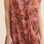 Anthropologie Floral Kimber Tunic Bohemian Linen Cotton Dress ~ Size XS ππ Photo 0