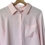 Aritzia ‎ Wilfred Free Boyfriend relaxed oversized Button Up Pink Shirt S Photo 3