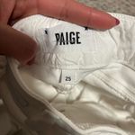 Paige Women’s Hidden Hills Straight Jeans in Optic White- Size 27 Photo 12