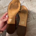 J.Crew Tan and Blue Peep Toe Flats Photo 3