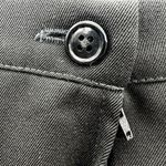 Giorgio Armani  100% Wool Pencil Skirt High Waisted Zip Slit Office Black 10 Photo 1