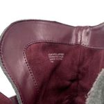 Ann Taylor Loft Gray Suede Leather Buckle Ankle Boots Photo 10