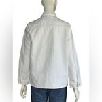 J.Crew  100%Cotton Cream Denim Jacket Size Medium Photo 2
