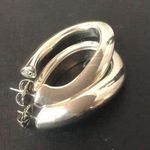 SIMON SEBBAG SSD Sterling Silver Oval Open Hoop Earrings Photo 13