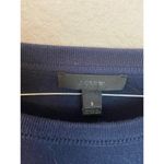 J.Crew  Navy blue tie bell sleeve pullover sweatshirt G8374 Photo 3