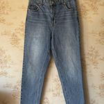 Gap  Mom Jean High Rise medium wash denim jeans straight leg 14 Tall 32 inseam Photo 0