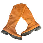 Cole Haan  Womens Leather Riding‎ Boots Brown Knee Back Zip Nike Air Size 7.5 Photo 0