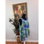 CHAUS NEW YORK Women Blouse Large sleeveless Collarless Boho Beach Wear Tropical Photo 2