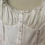 House Of CB  'Eviana' Ivory Real Silk Puff Sleeve‎ Maxi Dress white  NWOT Size XS Photo 8