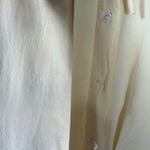 Cesarani Vintage 100% Silk Ruffled Collar and Sleeves Blouse Light Yellow Photo 12