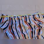 J for Justify , Woman off the Shoulder Dress, Size 3X strips colorful Rayon Photo 4