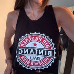 Bali Bintang Cropped Tank Black Size XL Photo 0
