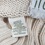 Kenji Womens Small Cream Shawl Collar Knit Cotton‎ Blend Cardigan Sweater Tan Photo 5