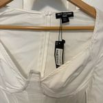 Pretty Little Thing NWT Shape Cream Corset Detail Ruched Midi Dress Photo 7