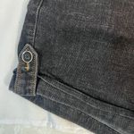 White House | Black Market Blanc Denim Jean Shorts Dark Wash Tab Leg Size 00* LG Photo 4