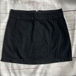 Free People Classic Black Denim Skirt Black Photo 1