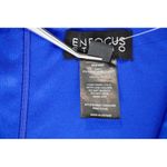 Enfocus Studio Enfocus Studios Bodycon Blue Textured Belted Wedding Party Modern Dress 6 Preppy Photo 7