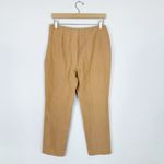 Akris Punto  Women’s Straight Ankle Crop Cotton Twill Beige Tan Pants Photo 1