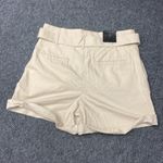 Banana Republic Tan High Waist Shorts Paper Bag Adjustable Belted 4" NWT Size 10 Photo 3