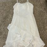 Blue Rain Asymmetrical White Dress Photo 0