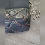 Betsey Johnson Handbag with gold chain detail on strap. Photo 8
