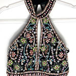 Faviana  black two piece beaded prom pageant dress Photo 0