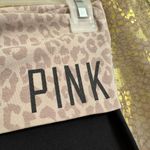 PINK - Victoria's Secret  Foldover Yoga Black Cheetah Stained Flawed Pants Small Photo 4