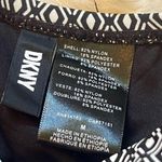 DKNY NWT Black and White Women’s One Piece with Ruching Sz Medium Photo 7