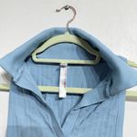 Free People  Blue Polo Tank Sz XS Photo 1