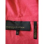 Donna Karan  Active Pink Zip Hoodie Bell Sleeves Drawstring Cuffs Women’s M Photo 1