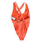 Hollister NWT  Women's Orange V-Neckline One Piece Swimsuit Size Medium Photo 3