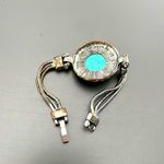 Boho Western Faux Turquoise Bracelet and Gold and Silver Tone Earrings Photo 3